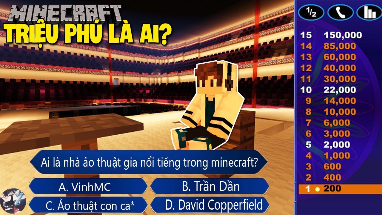 AI LÀ TRIỆU PHÚ | Phiên Bản Minecraft - Bạn Trả Lời Được Mấy Câu??