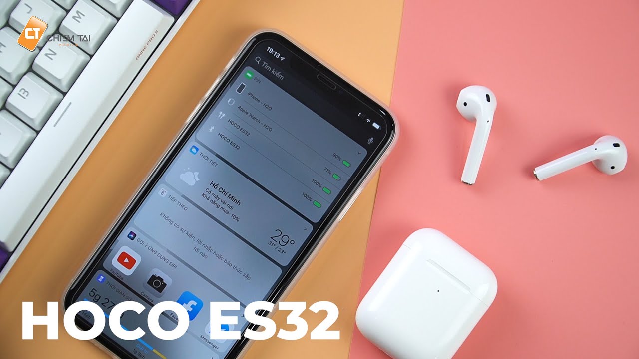 Hoco ES32 - Phiên Bản Hoàn Hảo Của Airpods 2 Wireless Trong Mức Giá Siêu Rẻ!!!