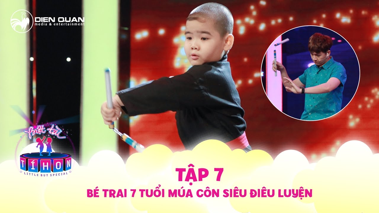 Biệt tài tí hon | tập 7: cậu bé 7 tuổi múa côn siêu điêu luyện khiến Trấn Thành bái phục