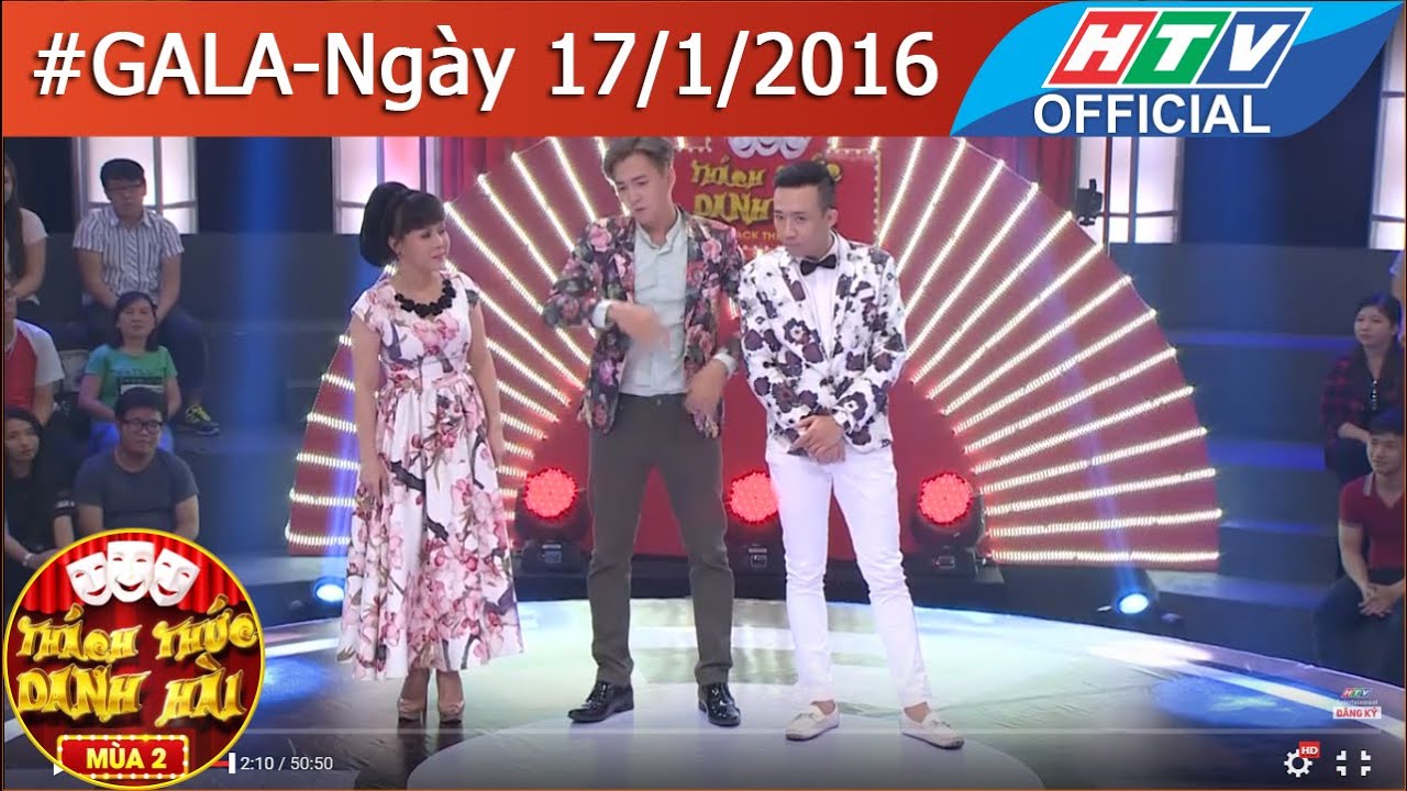 HTV Thách thức danh hài Mùa 2 | Tập 12 Full HD | Gala 1 | TTDH 17/1/2016