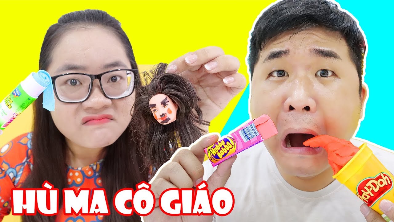 Troll Cà Chớn Ăn Kẹo Hubba Bubba Đất Sét Play Doh | Lớp Học Bá Đạo 100% Nhí Nhố