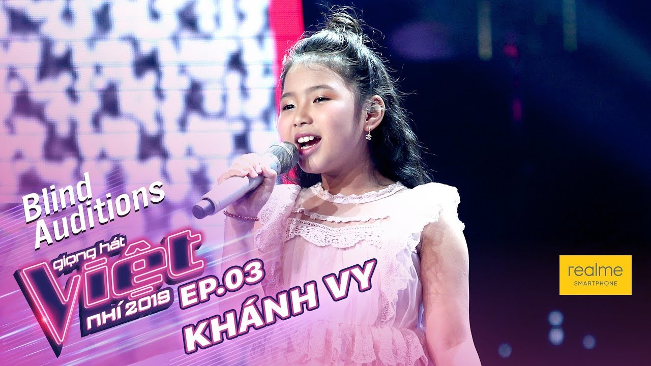 Nguyễn Khánh Vy - Nghe Mưa | Tập 3 – Vòng Giấu Mặt | The Voice Kids – Giọng Hát Việt Nhí 2019