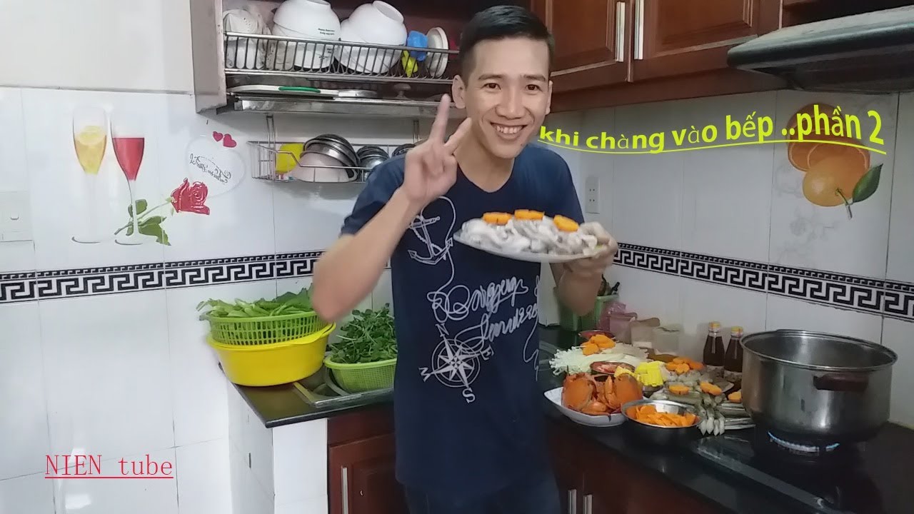 Khi Chàng Vào Bếp phần 2- Học Theo Bà Tân Vlog nấu lẩu hải sản to khổng lồ.!