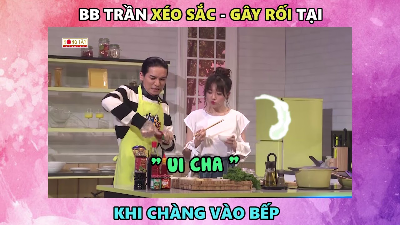 BB Trần xéo sắc, phá Hoàng Mèo khi đang thi đấu | Khi Chàng Vào Bếp : Tập 2 (17/07/2018)