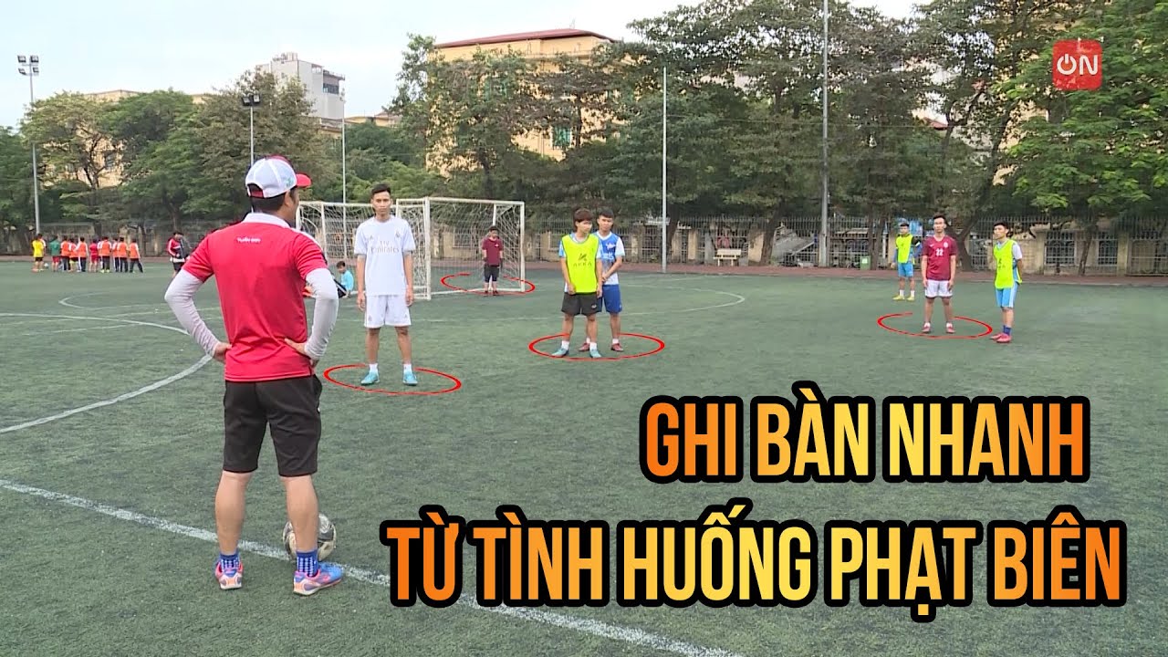 Pha ghi bàn nhanh như chớp từ tình huống phạt biên | Hồng Sơn TC8 | Thử thách bóng đá
