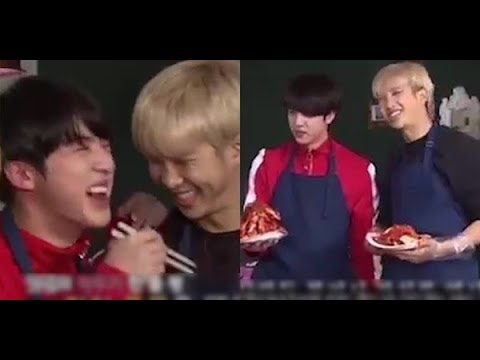Khi Namjoon và Kim Seokjin - 2 mảnh của BTS vào bếp mà cũng lầy đến tình bể bình thế này!!!😍😍❤
