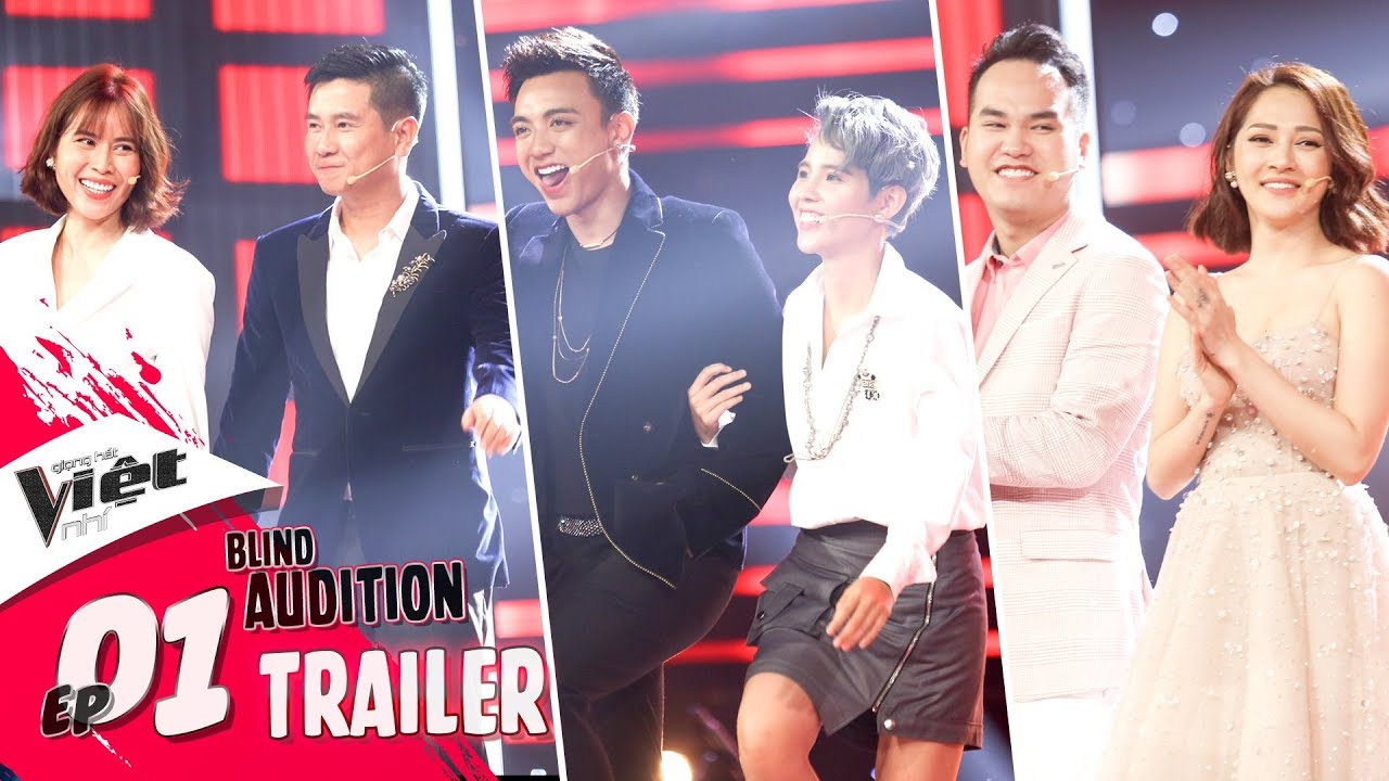 Trailer Tập 1 Vòng Giấu Mặt - Giọng Hát Việt Nhí 2018: Khắc Hưng - Bảo Anh tung chiêu giành thí sinh