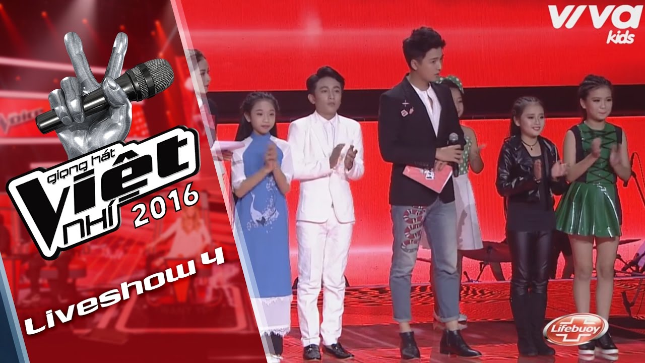 Kết Quả Liveshow 4 | The Voice Kids - Giọng Hát Việt Nhí 2016 [Official]