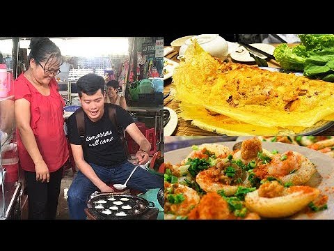 Bánh xèo, bánh khọt ngon hết sẩy của bà chị tật giọng nói nhưng luôn vui vẻ!!!